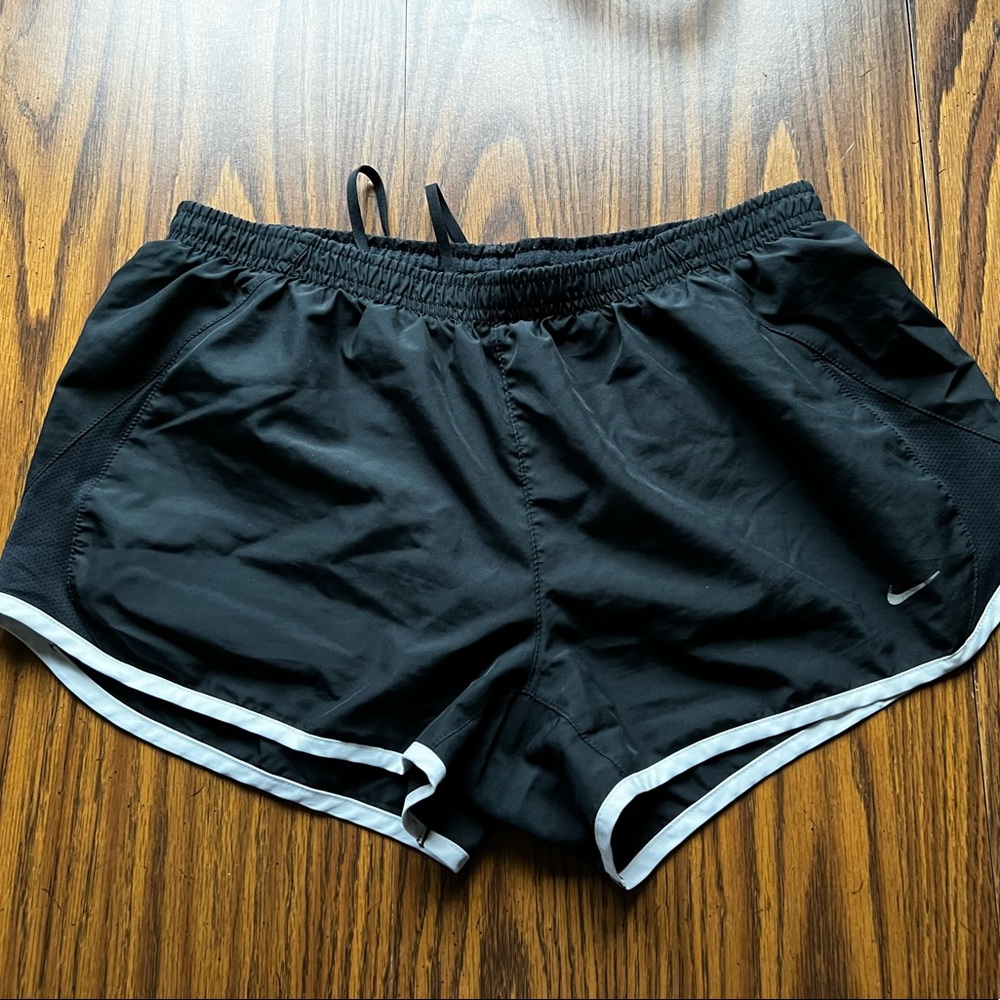 Womens Nike Running Shorts Black & Grey Size Large Excellent Condition